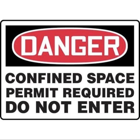 Accuform OSHA DANGER SAFETY SIGN CONFINED FRMCSP026VS FRMCSP026VS